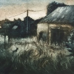 'Last of the day' - etching